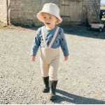 【73-100cm】サロペット ベビー 暖かい シンプル - 画像 (9)