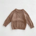 【66-90cm】サロペットorセーター ベビー ケーブル編み ニット - 画像 (9)