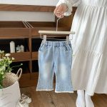 【73-110cm】パンツ 女の子 蝶結び デニム - 画像 (7)