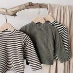 【73-100cm】Tシャツ キッズ 裏起毛 ボーダー - 画像 (11)