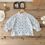【80-150cm】Tシャツ 女の子 パフ スリーブ レース襟 - 画像 (14)