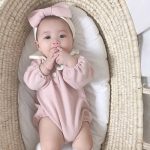 【66-90cm】ロンパース ベビー 可愛い襟 スウィート - 画像 (4)