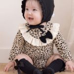 【66-90cm】ロンパース ベビー レース襟 ヒョウ柄 - 画像 (3)