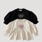 【90-150cm】トップス 女の子 英字 刺繡 スウィート - 画像 (2)