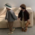 【80-150cm】パンツ キッズ ストレッチ コーデュロイ 男女兼用 - 画像 (15)