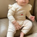 【66-90cm】オールインワン ベビー ハートロゴ フリル - 画像 (8)