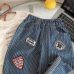 【80-130cm】パンツ 男の子 ストライプ ワッペン付き - 画像 (10)