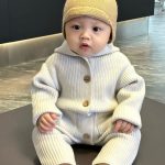 【66-100cm】カバーオール ベビー フード付き ニット - 画像 (10)
