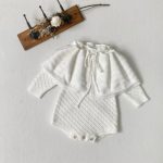 【66-90cm】ロンパース ベビー 透かし編み かわいい - 画像 (10)