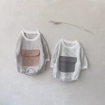 【66-90cm】ロンパース ベビー ボーダー 大容量ポケット付き - 画像 (12)