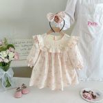 【66-130cm】ロンパースorワンピース 女の子 姉妹服 蝶結び パフスリーブ - 画像 (6)
