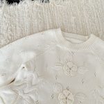 【73-110cm】セーター 女の子 手編み フラワー ニット - 画像 (8)