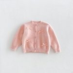 【80-130cm】カーディガン 女の子 蝶結び ニット - 画像 (4)