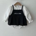 【66-90cm】ロンパース ベビー レイヤード おしゃれ - 画像 (5)