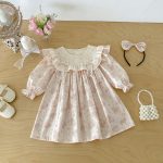 【66-130cm】ロンパースorワンピース 女の子 姉妹服 蝶結び パフスリーブ - 画像 (14)