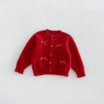 【80-130cm】カーディガン 女の子 蝶結び ニット - 画像 (5)