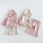 【80-130cm】トップス 女の子 帽子付き クマプリント - 画像 (8)