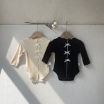 【66-90cm】ロンパース ベビー 韓国風 リボン付き - 画像 (11)