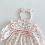 【66-130cm】ロンパースorワンピース 女の子 姉妹服 フラワー柄 - 画像 (19)