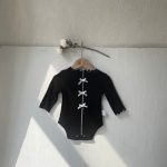 【66-90cm】ロンパース ベビー 韓国風 リボン付き - 画像 (9)