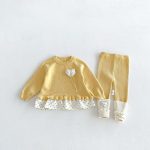 【73-110cm】セットアップ ベビー ドット ハート - 画像 (4)