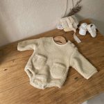 【66-90cm】ロンパース ベビー もこもこ ポケット付き - 画像 (9)