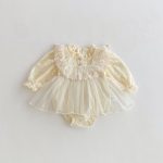 【66-90cm】ロンパース ベビー レース プリンセス - 画像 (6)