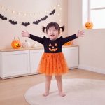 【80-120cm】ワンピース 女の子 ハロウィン かぼちゃ - 画像 (3)