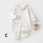 【59-90cm】ロンパース ベビー 柔らか フラワー - 画像 (9)