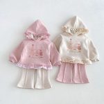 【80-130cm】トップス 女の子 帽子付き クマプリント - 画像 (10)