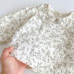 【80-130cm】トップスorワンピース 女の子 小花柄 フリル カラー - 画像 (5)