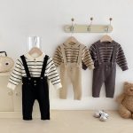 【66-90cm】サロペット＆セーター ベビー カジュアル ニット - 画像 (7)