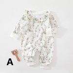 【66-90cm】ロンパース ベビー キュート フラワー - 画像 (3)