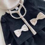 【73-100cm】セットアップ ベビー レトロ 蝶結び付き - 画像 (9)