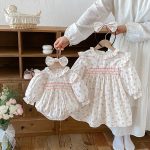 【66-130cm】ロンパースorワンピース 女の子 姉妹服 フラワー柄 - 画像 (15)
