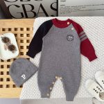 【66-90cm】ロンパース ベビー カラーバリ ドッグ柄 - 画像 (8)