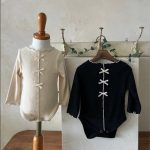 【66-90cm】ロンパース ベビー 韓国風 リボン付き - 画像 (3)