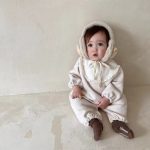 【73-90cm】オールインワン ベビー 韓国風 厚手プリンセス風 - 画像 (8)