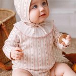 【66-90cm】ロンパース ベビー 北欧風 総柄 - 画像 (9)