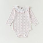 【66-90cm】ロンパース ベビー 北欧風 総柄 - 画像 (4)
