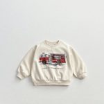 【80-150cm】トレーナー キッズ 車柄 プリント - 画像 (4)