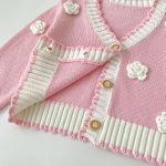 【73-110cm】カーディガン 女の子 フラワー付き スウィート - 画像 (12)