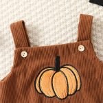 【70-100cm】ロンパース ベビー サロペット ハロウィーン コーデュロイ 刺繍 - 画像 (7)