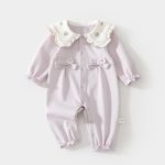 【66-90cm】ロンパース ベビー 蝶結び プリンセス