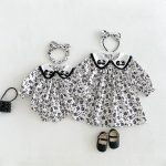 【66-130cm】ロンパースorワンピース 女の子 姉妹服 フラワー - 画像 (2)