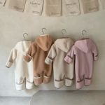 【66-90cm】オールインワン ベビー 帽子付き もこもこ - 画像 (3)