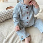 【73-90cm】セットアップ ベビー 梨柄 ワッフル - 画像 (9)