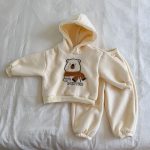 【80-150cm】セットアップ キッズ 厚手 クマ柄 - 画像 (14)