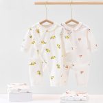 【59-80cm】ロンパース ベビー フラワー柄 柔らか - 画像 (3)