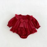 【66-90cm】ロンパース ベビー ビッグ 蝶結び - 画像 (8)